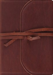 ESV Journaling Bible, Interleaved Edition (Natural Leather, Brown, Flap with Strap)