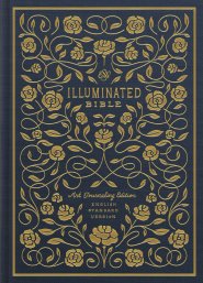 ESV Illuminated Journaling Bible, Blue, Hardback,  Wide Margins, Page-Verse Illustrations, Book Opener Illustrations, Hand Lettered Margin Verses