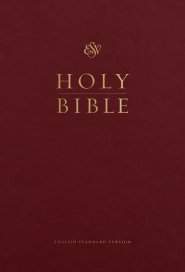 ESV Pew and Worship Bible, Large Print (Hardcover, Burgundy)