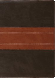 ESV Study Bible, Large Print, Forest/Tan, Trail Design, 20,000+ Study Notes, Concordance, Maps