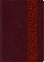 ESV Study Bible, Large Print (TruTone, Mahogany, Trellis Design, Indexed)