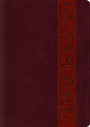 ESV Study Bible, Large Print (TruTone, Mahogany, Trellis Design, Indexed)