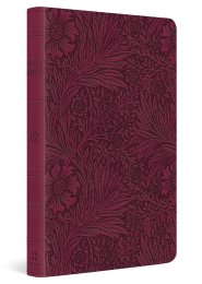 ESV Large Print Value Thinline Bible (TruTone, Raspberry, Floral Design)