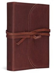 ESV Student Study Bible (Natural Leather, Brown, Flap with Strap)