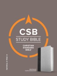 CSB Study Bible, Gray/Black Cloth Over Board