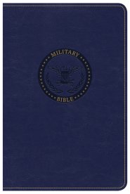 CSB Military Bible, Royal Blue Leathertouch