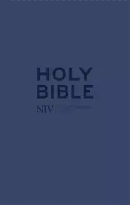 NIV Tiny Bible, Navy, Imitation Leather, Anglicised, Zipped, Presentation Box, Ribbon Marker