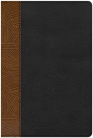 CSB Rainbow Study Bible, Black/Tan LeatherTouch