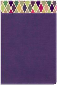 CSB Rainbow Study Bible, Purple LeatherTouch