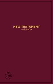 CSB Pocket New Testament with Psalms, Burgundy Trade Paper