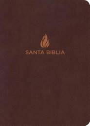 RVR 1960 Biblia Compacta Letra Grande marrón, piel fabricada