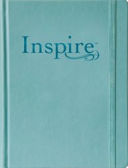 NLT Inspire Journalling Bible, Blue, Hardback, Large Print, Colouring, Extra Wide Margin, Scripture Illustrations, Ribbon Marker, Presentation Page