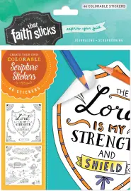 Psalm 28:7 Colorable Stickers