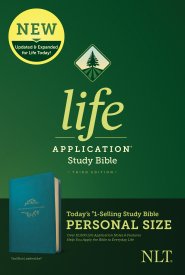 NLT Life Application Study Bible, Third Edition, Personal Size (LeatherLike, Teal Blue)