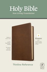 NLT Thinline Reference Bible, Filament Enabled (LeatherLike, Rustic Brown)