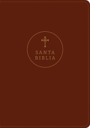 Santa Biblia RVR60, Edición de referencia ultrafina, letra grande (SentiPiel, Café rojizo, Letra Roja)