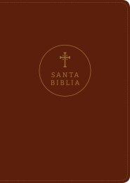 Santa Biblia RVR60, Edición de referencia ultrafina, letra grande (SentiPiel, Café rojizo, Índice, Letra Roja)