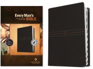 Every Man's Bible NLT (LeatherLike, East–West Grey, Indexed)