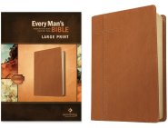 Every Man's Bible NLT, Large Print (LeatherLike, Pursuit Saddle Tan)