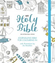 NIV Journalling Bible, White, Hardback, Colouring, Wide Margins, Illustrated, Anglicised, Ribbon Marker, Shortcuts to Key Stories, Events & People, Reading Plan