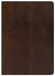 CSB He Reads Truth Bible, Brown Genuine Leather Indexed