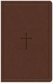 KJV Large Print Personal Size Reference Bible, Brown Leathertouch