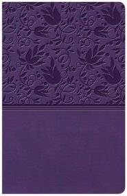 KJV Large Print Personal Size Reference Bible, Purple Leathertouch