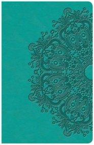 KJV Large Print Personal Size Reference Bible, Teal Leathertouch