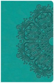 KJV Large Print Personal Size Reference Bible, Teal Leathertouch Indexed