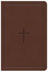 KJV Large Print Compact Reference Bible, Brown LeatherTouch