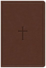 KJV Giant Print Reference Bible, Brown LeatherTouch