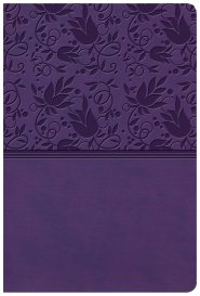 KJV Giant Print Reference Bible, Purple LeatherTouch