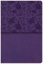 KJV Giant Print Reference Bible, Purple LeatherTouch, Indexed