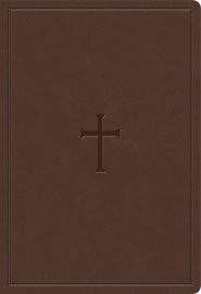 KJV Super Giant Print Reference Bible, Brown LeatherTouch