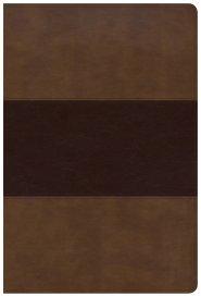 KJV Giant Print Reference Bible, Saddle Brown LeatherTouch, Indexed