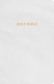 KJV Gift and Award Bible, White Imitation Leather