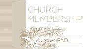 Church Membership Certificate Pad (Pad of 26): Romans 6:3-4 (Kjv)