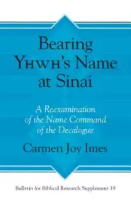 Bearing Yhwh's Name at Sinai