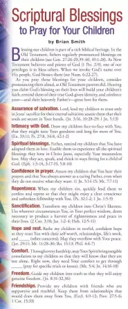 Scriptural Blessings To Pray For Your Children (50 pack)