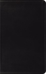 ESV Thinline Bible, Black, Bonded Leather, Two-Column Format, Concordance, Words of Jesus in Red Text, Presentation Pages, Ribbon Marker, Gold Page Edging