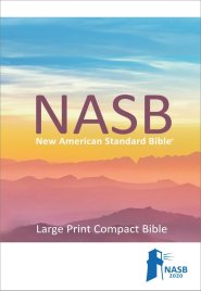 NASB 2020 Large Print Compact Bible, Red, Leathertex