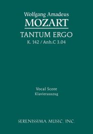 Tantum Ergo, K. 142 / Anh.C 3.04 - Vocal Score