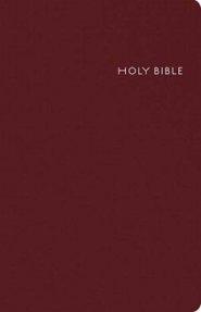 CEB Common English Thinline Bible Burgundy Bonded Leather