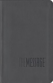 The Message Bible Compact, Bible, Grey, Imitation Leather, Paraphrase