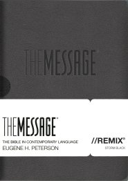 The Message Bible REMIX, Black, Imitation Leather, Compact, Book Introductions, Single-Column Layout