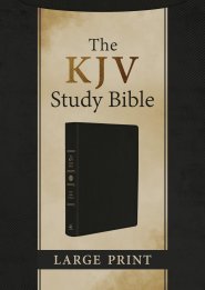 KJV Study Bible, Large Print [Black Genuine Leather]