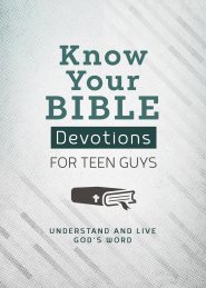 Know Your Bible Devotions for Teen Guys