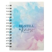 Be Still Watercolor Ps. 46:10 Wirebound Journal