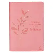 Devotional Bible NLT for Women Faux Leather, Pink