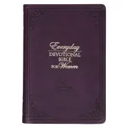 Devotional Bible NLT for Women Faux Leather, Purple